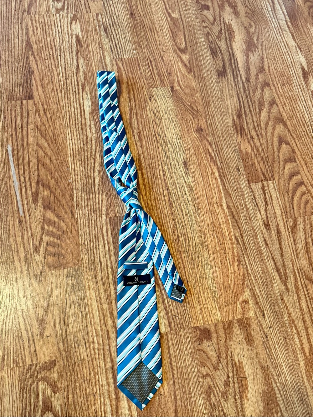 Blue Striped Men's Tie - Classic Silk Neckwear